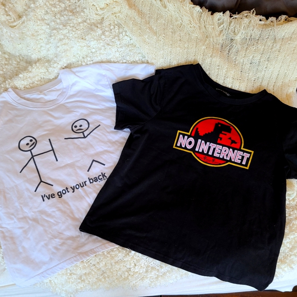 2 for 1 Shein Graphic T-Shirt Size Large